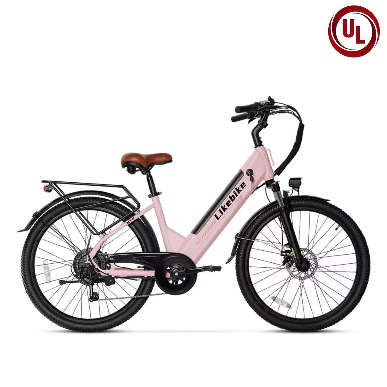 Likebike MY2 26" Step-Through Electric Bike for Adults,  UL 2849 Certified Commuter Ebike