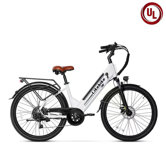 Likebike MY2 26" Step-Through Electric Bike for Adults,  UL 2849 Certified Commuter Ebike
