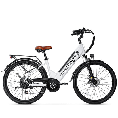 Likebike MY2 26" Step-Through Electric Bike for Adults,  UL 2849 Certified Commuter Ebike