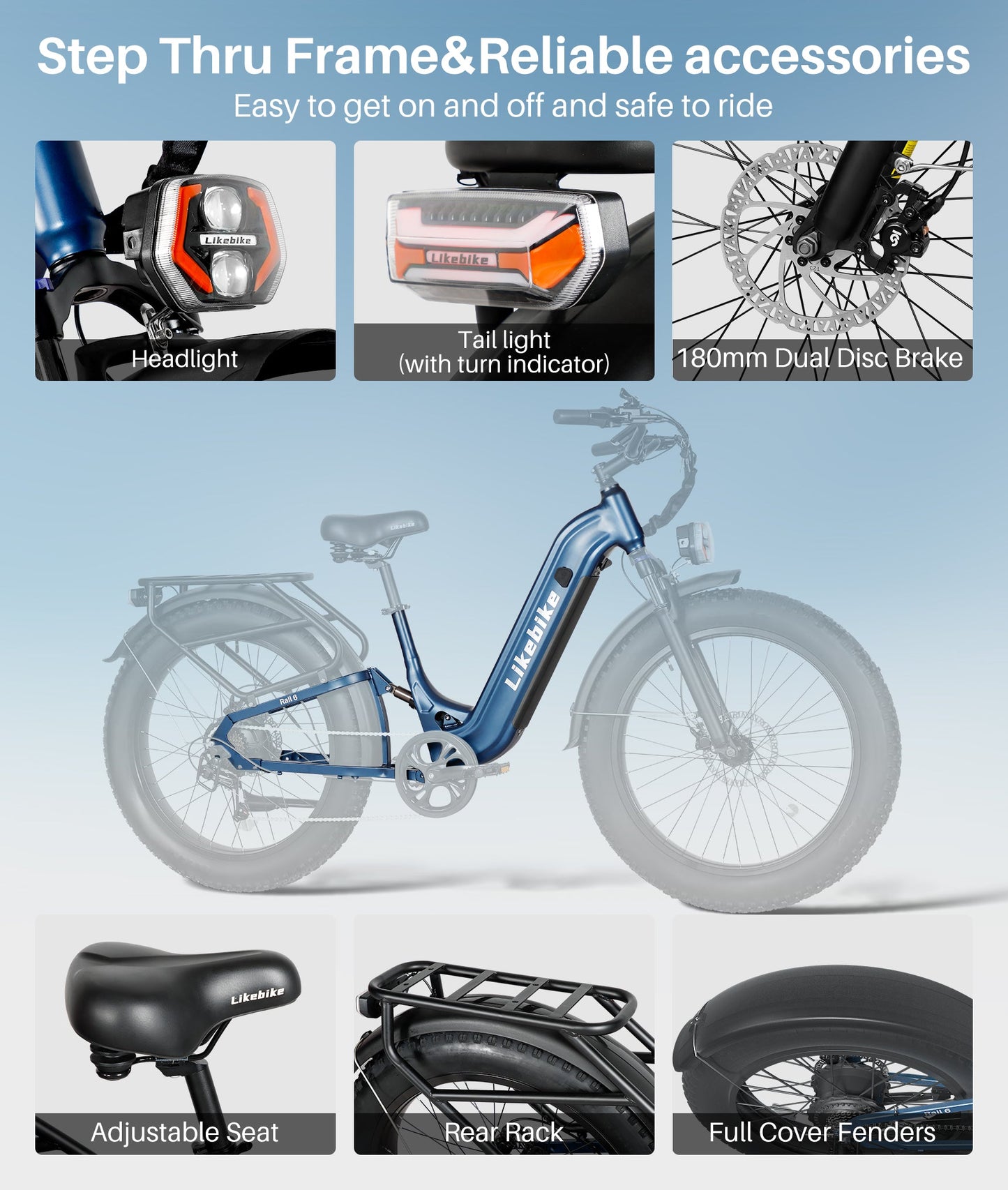 Likebike Commuter e-bike Rail 6