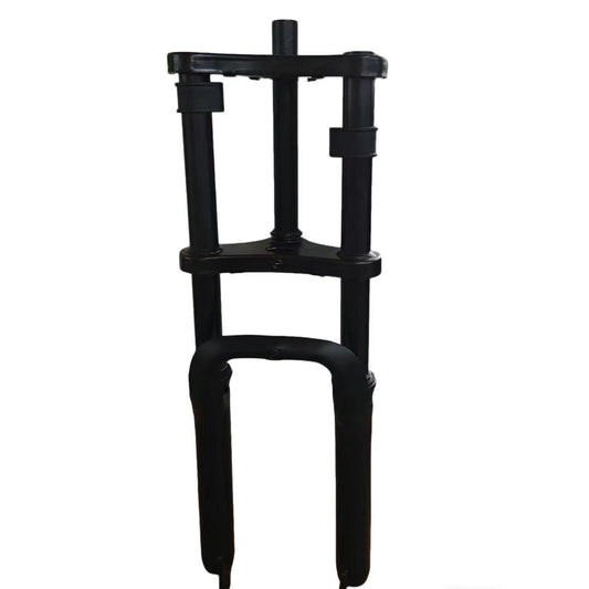 U12 fork (190S-DH-20-173-435,20-inch carbon steel shock-absorbing front fork with top hole and bottom thread with 20*4.0 snow  snow fat tire)